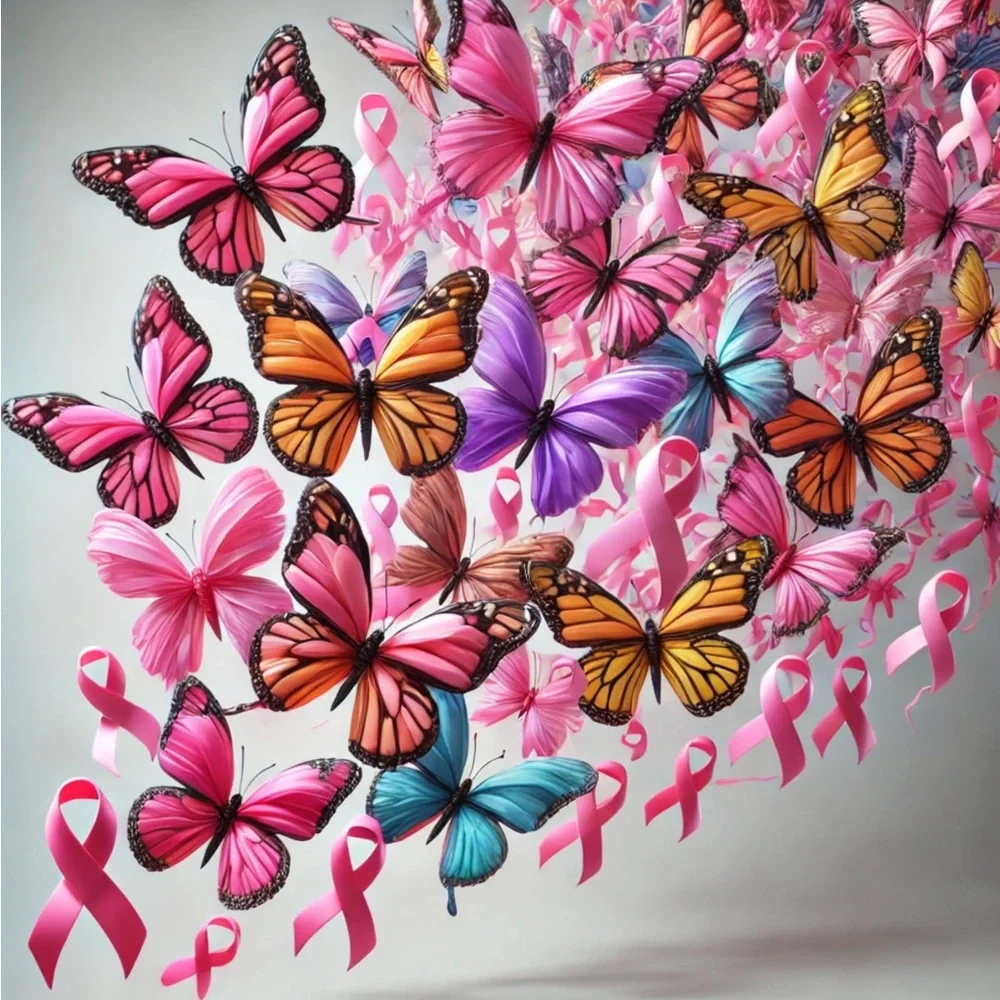 Pink and White Breast Cancer Awareness Month of October - Picture 6 of 12